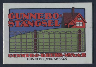 Gunnebo-stängsel. Katalog N:r 1 från Gunnebo…