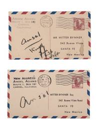 Correspondence from Ansel Adams to Witter Bynner [2 postcards; summer, 1962]