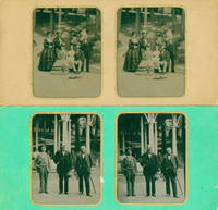 Two tintype stereographs taken at Saratoga Springs of Morton family