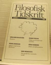 Filosofisk tidskrift nr 2/1988.