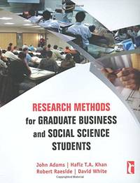 Research Methods for Graduate Business and Social Science Students