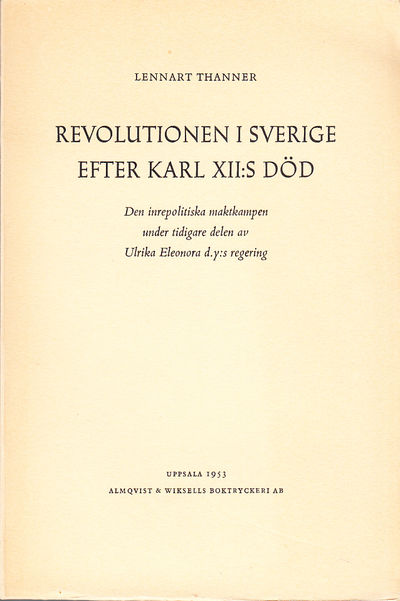 Revolutionen i Sverige efter Karl XII:s död. Den…