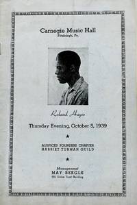[MUSIC] [AFRICAN-AMERICAN] ROLAND HAYES PROGRAM, 1939