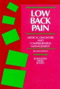 Low Back Pain: Medical Diagnosis and Comprehensive Management by David G. Borenstein MD - 1995-01-15