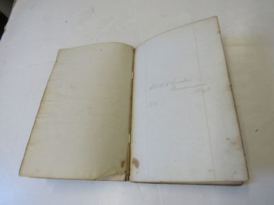 Manuscript Cook Book belonging to Mrs. H.A. Crocker of Winchendon, MA. Dated 1874