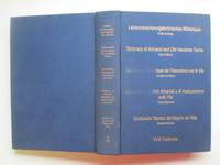 image of Lebensversicherungstechnisches wörterbuch: Deutsch, Englisch, Französisch, Italienisch, Spanisch (Dictionary of actuarial and life insurance terms, Dictionnaire technique de l'assurancesur la vie)
