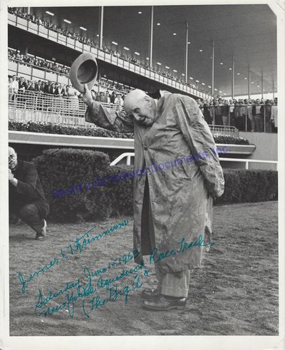 A Signed Photograph By Horse Racing Legend Sunny Jim Fitzsimmons