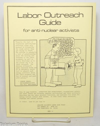 Labor Outreach Guide for Anti-Nuclear Activists [handbill advertising the guide]