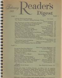 READER'S DIGEST MAGAZINE February 1968 Enlarged Type Edition Part 1 Vol.  02, No. 550.