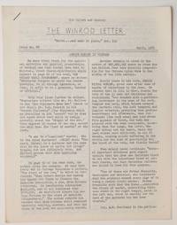 The Winrod Letter. No. 88 (April 1969). Jewish murder in Vietnam by Winrod, Gordon - 1969