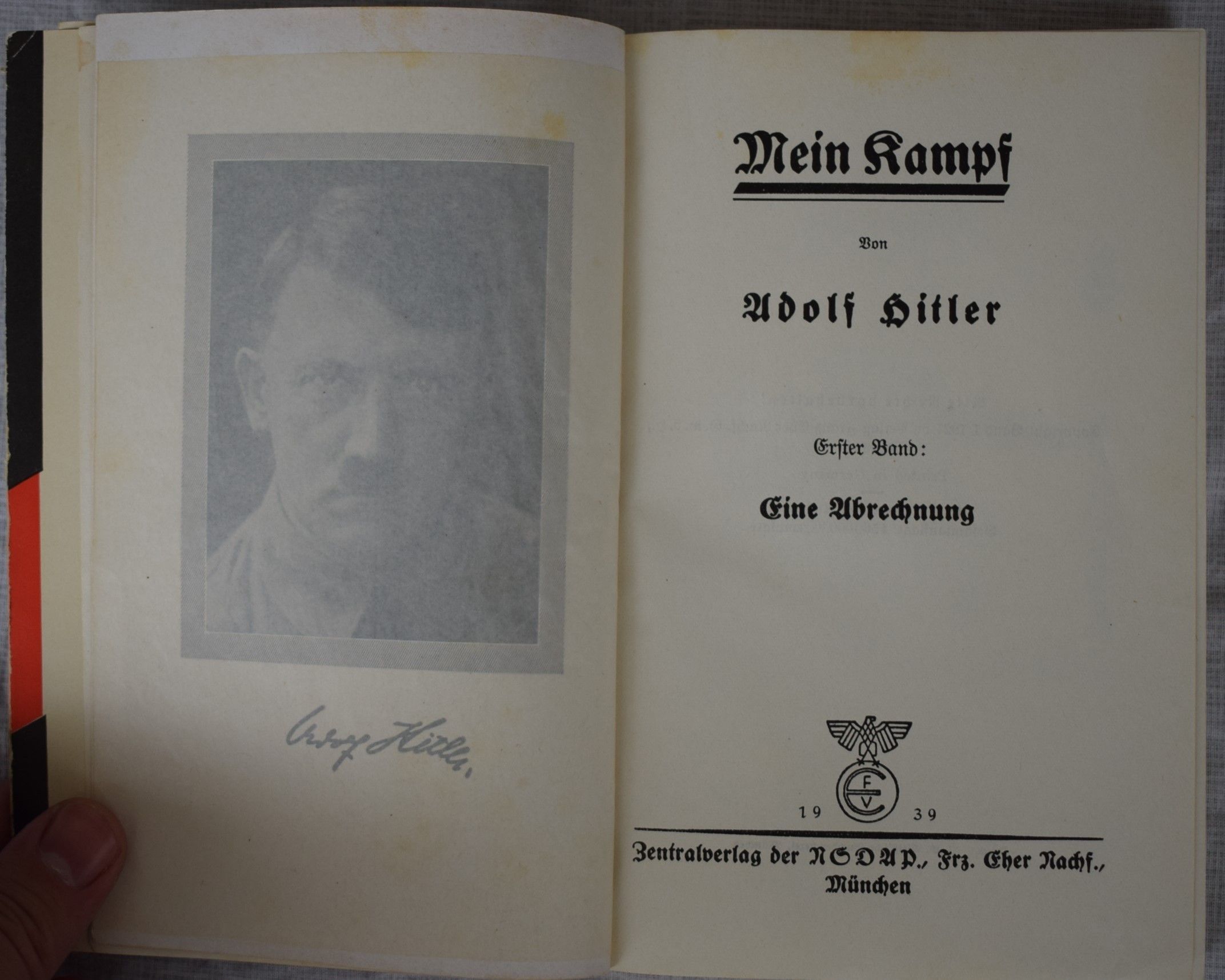 Mein Kampf by Adolf Hitler in two volumes 1936 by Adolf