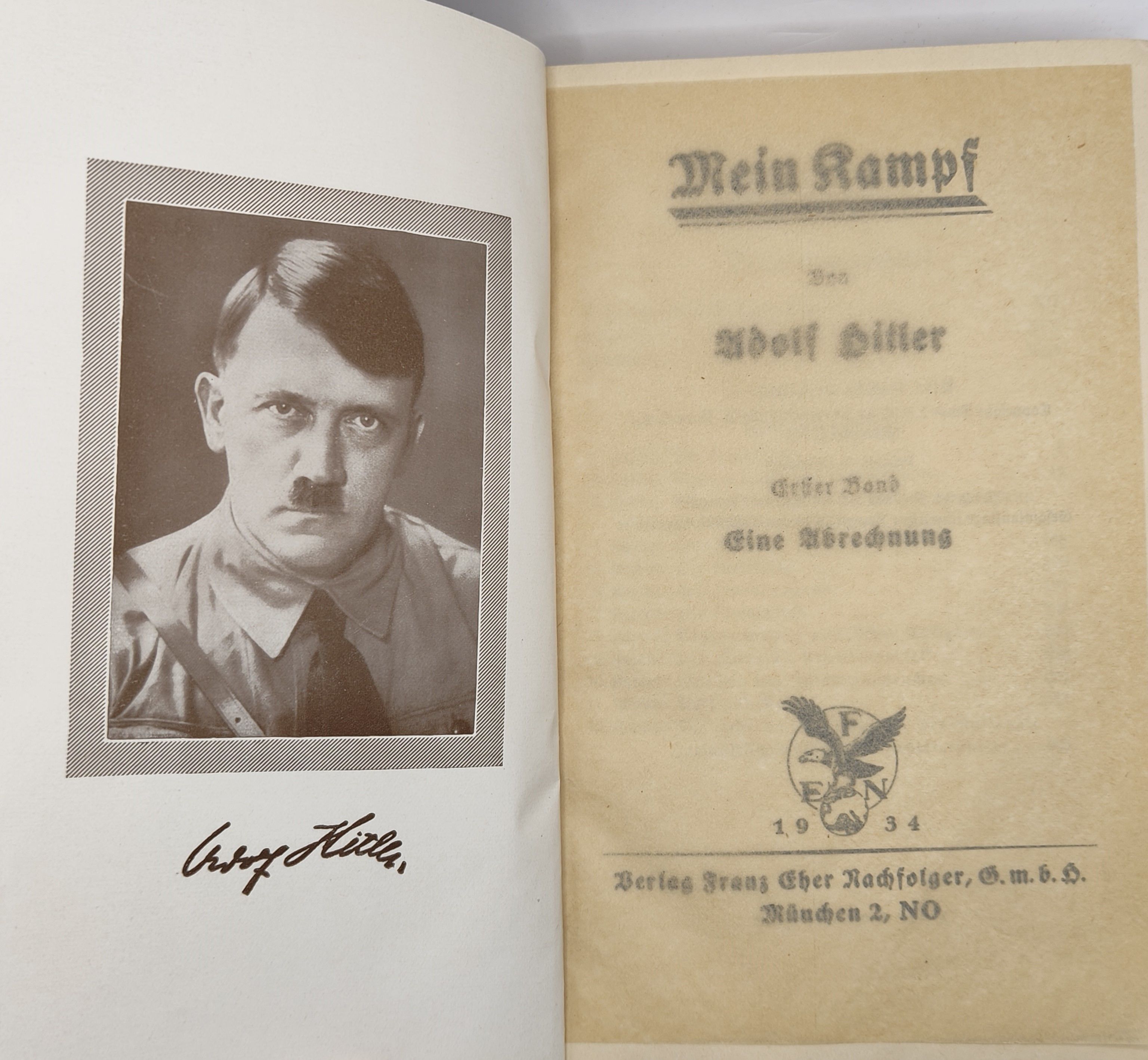 Mein Kampf by Adolf Hitler in two volumes 1933 1934 by Adolf