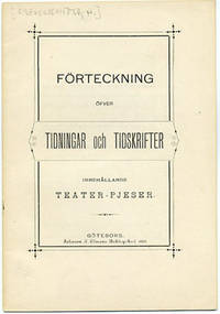 Förteckning öfver tidningar och tidskrifter…