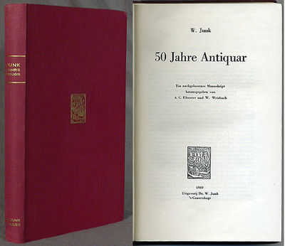 50 Jahre Antiquar. Ein nachgelassenes Manuskript…