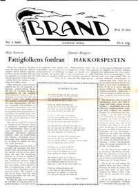 Brand. Nr 3 1960. 63:e årg. Anarkistisk tidning.