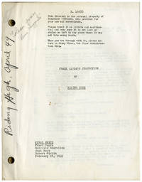 Frank Capra (director), Bing Crosby (actor) RIDING HIGH (Feb 28, 1949) Final White script