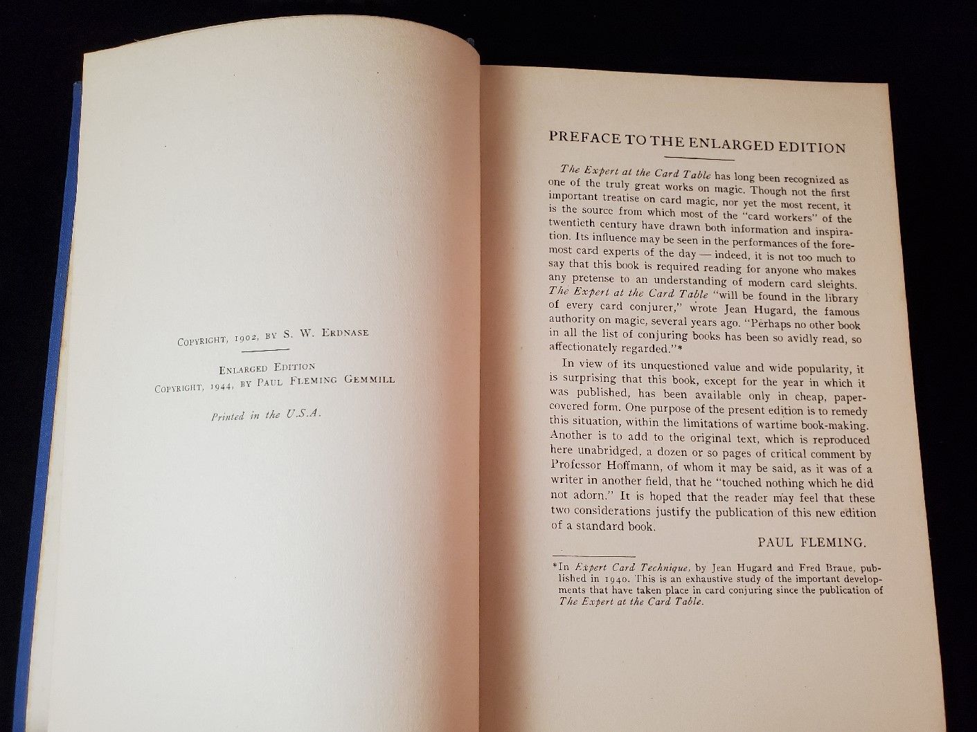 THE EXPERT AT THE CARD TABLE by ERDNASE,S.W | Hardcover | 1944 | CHARLES T POWNER CO | Biblio - Biblio THE EXPERT AT THE CARD TABLE by ERDNASE,S.W | Hardcover | 1944 | CHARLES T POWNER CO | Biblio - Biblio