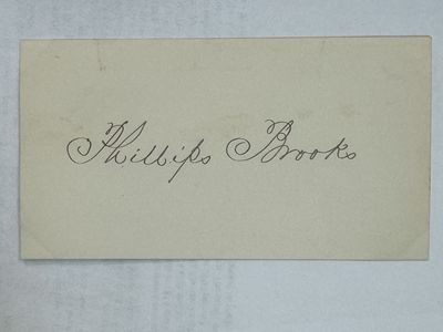 AUTOGRAPH, "PHILLIPS BROOKS