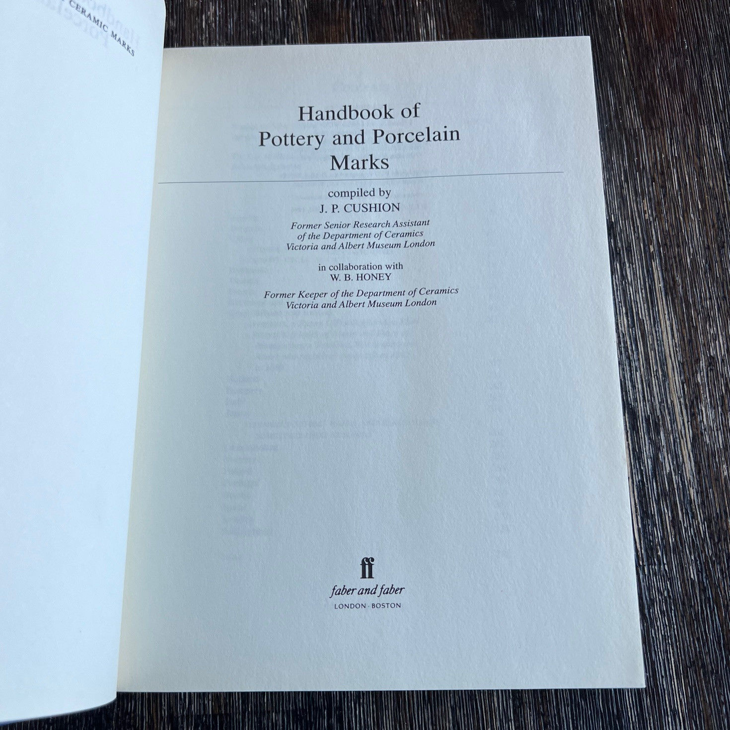 Handbook of Pottery and Porcelain Marks (Fifth Edition) by J.P.