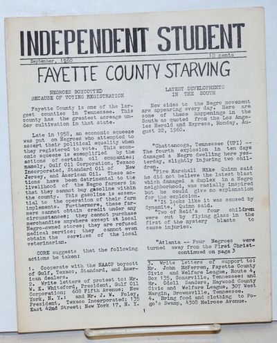 Independent Student. September 1960