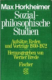 Sozialphilosophische Studien. Aufsätze, Reden und…