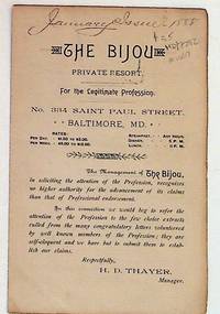 The Bijou Private House: Resort for the Legitimate Profession