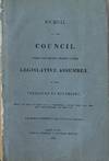 Journal of the council during the second session of the Legislative Assembly of the territory of Minnesota, begun and held at St. Paul, on Wednesday, January first, one thousand eight hundred and fifty-one. Published by authority of the Legislative Assembly