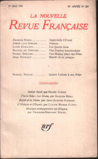 image of La nouvelle revue litteraire n° 209