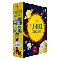 Usborne Lift the Flap See Inside 5 Books Collection Set With Over 350 Flaps To Lift (See inside...