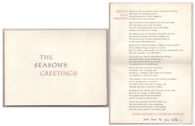 The Season's Greetings: Advice to a Prophet