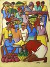 African or Caribbean Women Carrying Fruit