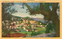 Beautiful Homes in the Hollywood Hills, California 1930s-1940s unused Postcard