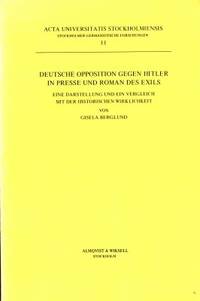 Deutsche Opposition gegen Hitler in Presse und…