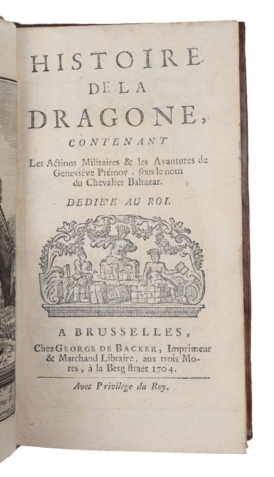 Histoire de la dragone, contenant les actions militaires & les avantures de Geneviève Premoy, sous le nom du chevalier Baltazar. (photo 3)