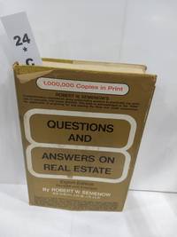 Questions and Answers on Real Estate 8th Editiion