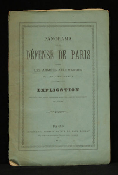 Panorama de la défense de Paris  contre les…