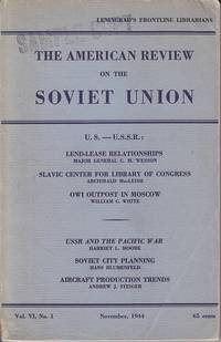 image of The American Review on the Soviet Union. Vol. VI, No. 1. November, 1944