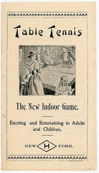 Promotional Brochure - Table Tennis - The New Indoor Game. Exciting and Entertaining to Adults and Children