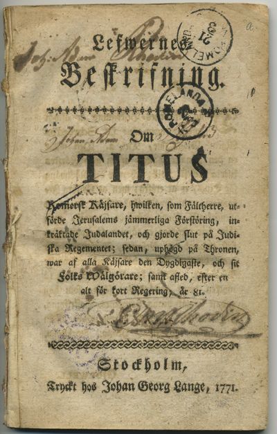 Lefwernes beskrifning. Om Titus romersk käjsare,…