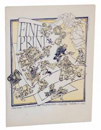 image of Fine Print - The Review for the Arts of the Book - July 1985