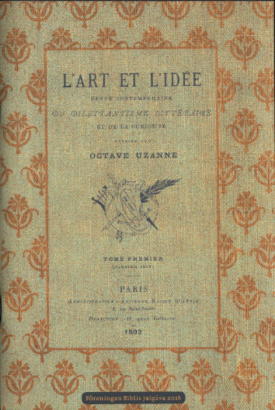 L'ART ET L'IDÉE, symbolismens banérförare.