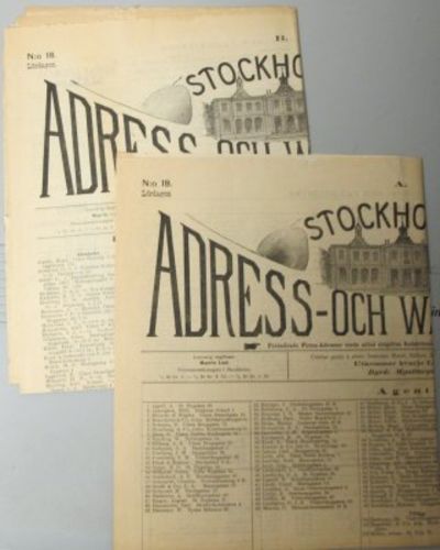 Stockholms adress- och waru-tidning. N:o 18.…