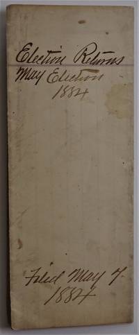cover of Election Returns, City of Richmond, State of Indiana, Wayne County, May 6-7, 1884