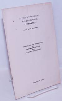 image of Report to the governor on recommendations for federal legislation