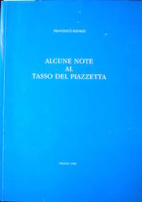 cover of Alcune Note al Tasso del Piazzetta.