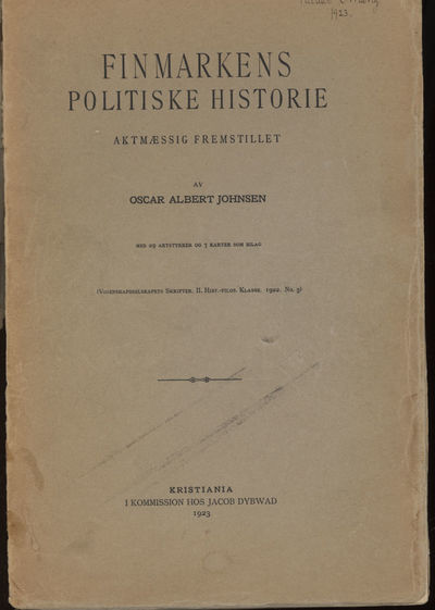 Finmarkens politiske historie aktmæssig…