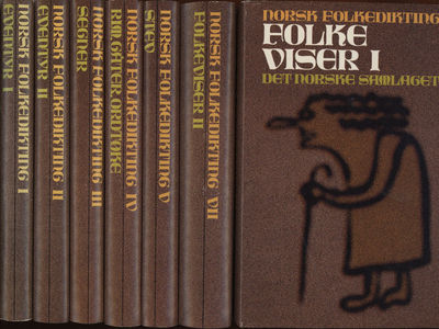 Norsk folkedikting . 1-7. Ved  Olav Bø.