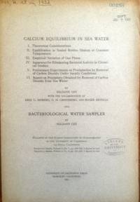 Calcium Equilibrium in Sea Water AND Bacteriological Water Sampler