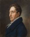 Fine pastel portrait of the composer by Copmann after the 1828 pastel portrait by Christian Horneman (1765-1844). Signed with the artist's initials "PC" and dated 1832