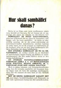 Hur skall samhället danas?